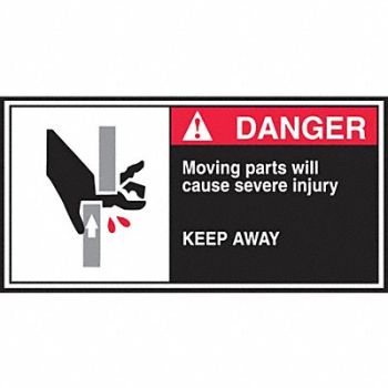 ACCUFORM CEMA Label 2 1/2 in x 5 in Vinyl PK5, 36A954