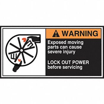 ACCUFORM CEMA Label 2 1/2 in x 5 in Vinyl PK5, 36A957