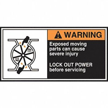 ACCUFORM CEMA Label 2 1/2 in x 5 in Vinyl PK5, 36A958