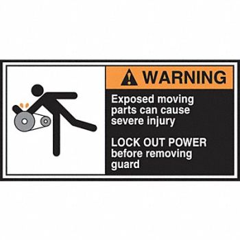 ACCUFORM CEMA Label 2 1/2 in x 5 in Vinyl PK5, 36A959