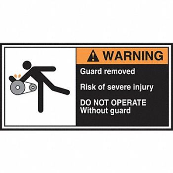 ACCUFORM CEMA Label 2 1/2 in x 5 in Vinyl PK5, 36A961