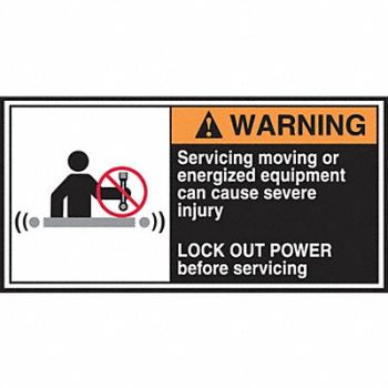 ACCUFORM CEMA Label 2 1/2 in x 5 in Vinyl PK5, 36A965