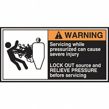 ACCUFORM CEMA Label 2 1/2 in x 5 in Vinyl PK5, 36A966