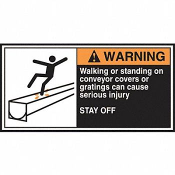 ACCUFORM CEMA Label 2 1/2 in x 5 in Vinyl PK5, 36A968