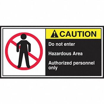 ACCUFORM CEMA Label 2 1/2 in x 5 in Vinyl PK5, 36A969