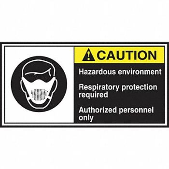ACCUFORM CEMA Label 2 1/2 in x 5 in Vinyl PK5, 36A970