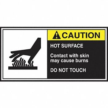 ACCUFORM CEMA Label 2 1/2 in x 5 in Vinyl PK5, 36A972