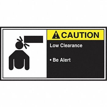 ACCUFORM CEMA Label 2 1/2 in x 5 in Vinyl PK5, 36A973