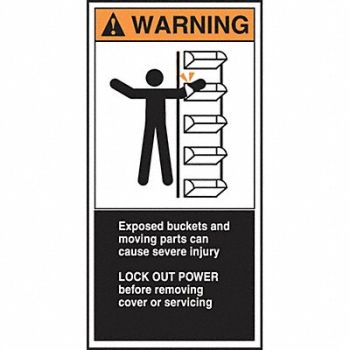 ACCUFORM CEMA Label 6 in x 3 in Vinyl PK5, 36A976