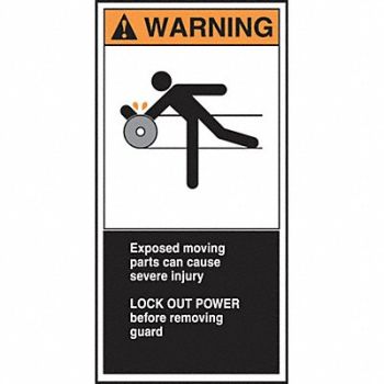 ACCUFORM CEMA Label 6 in x 3 in Vinyl PK5, 36A978