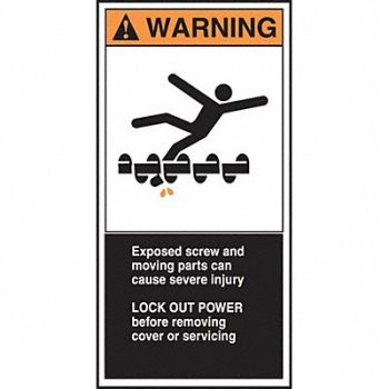 ACCUFORM CEMA Label 6 in x 3 in Vinyl PK5, 36A979