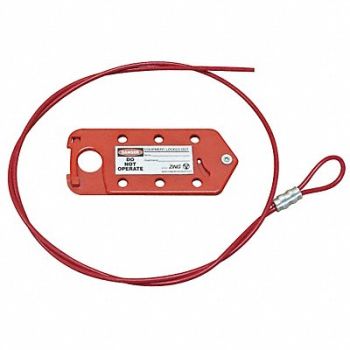 ZING Tab-Cinching Cable Lockout 10 ft L, 36D362