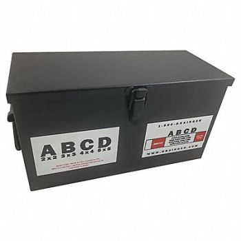 GRAINGER APPROVED Slotted Shim Asst SS 2x2-5x5In 260 PC, 36D717