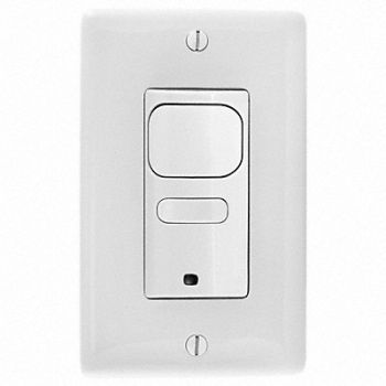 HUBBELL WIRING DEVICE-KELLEMS Occ/Vac Sensor PIR 1000sq.ft. White, 36DZ92