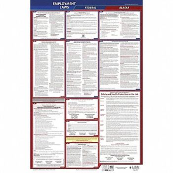 JJ KELLER LaborLaw Poster Fed/STA AK ENG 26inH 3yr, 36ER47