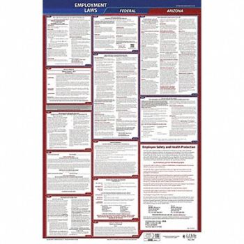 JJ KELLER LaborLaw Poster Fed/STA AZ ENG 40Wx26inH, 36EN36