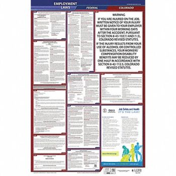 JJ KELLER LaborLaw Poster Fed/State Colorado Span, 36EN39