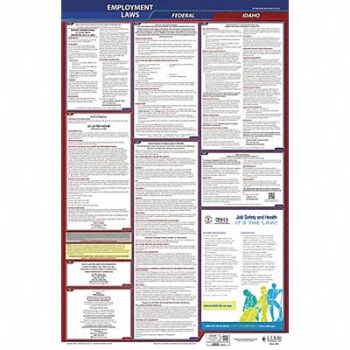 JJ KELLER LaborLaw Poster Fed/STA ID ENG 26inH 3yr, 36ER60