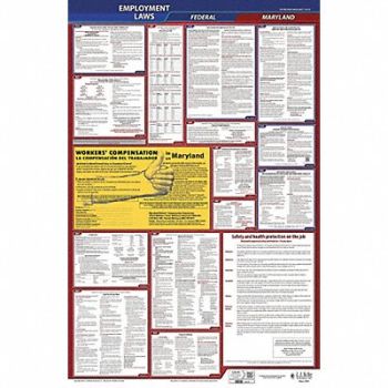 JJ KELLER LaborLaw Poster Fed/STA MD ENG 40Wx26inH, 36EN53