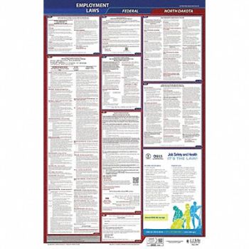 JJ KELLER LaborLaw Poster Fed/STA ND ENG 26inH 1yr, 36EP68