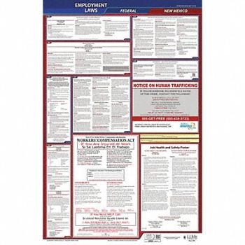 JJ KELLER LaborLaw Poster Fed/STA NM ENG 26inH 1yr, 36EP72