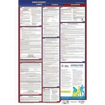 JJ KELLER LaborLaw Poster Fed/STA OK ENG 26inH 3yr, 36ER83