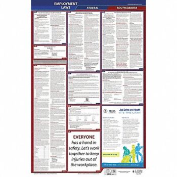 JJ KELLER LaborLaw Poster Fed/STA SD ENG 26inH 3yr, 36ER89