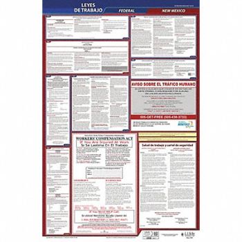 JJ KELLER Labor Law Poster Fed/STA NM SP 40Wx26inH, 36EP19