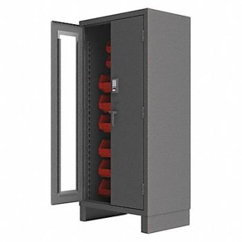 DURHAM MFG K4873 Bin Cabinet 78 x36 x24 Gray 30RedBns, 36EZ23