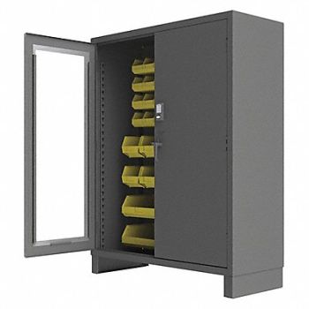 DURHAM MFG K4875 Bin Cabinet 78 x60 x24 Gray 54YlwBns, 36EZ31