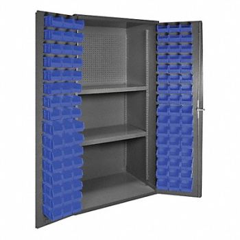DURHAM MFG K4941 Peg Bin Cab Gray 72 x36 x24 96BlueBns, 36FC04