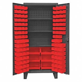 DURHAM MFG K4922 Bin Cabinet 78 x36 x24 Gray 102RedBns, 36FC41