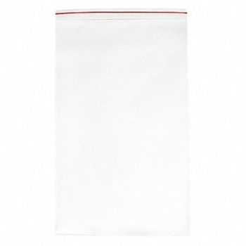 MINIGRIP RED LINE Reclosable Poly Bag Zip Seal PK250, 36FF45