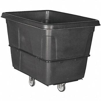 GRAINGER APPROVED Cube Truck MDPE Black 8.0 cu ft., 36FK88
