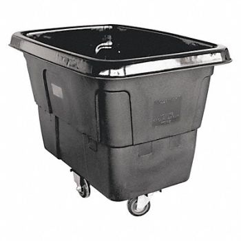 GRAINGER APPROVED Cube Truck MDPE Black 8.0 cu ft., 36FK89