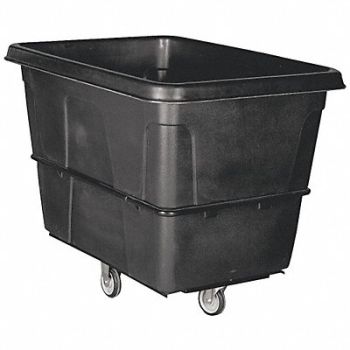 GRAINGER APPROVED Cube Truck MDPE Black 11.9 cu ft., 36FK91