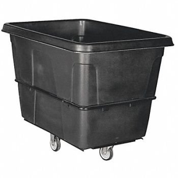 GRAINGER APPROVED Cube Truck MDPE Black 20.0 cu ft., 36FL01