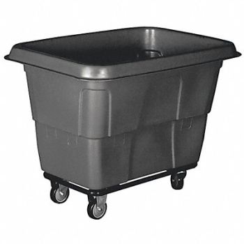 GRAINGER APPROVED Cube Truck 1 cu yd. 1200 lb Cap Black, 36FL03