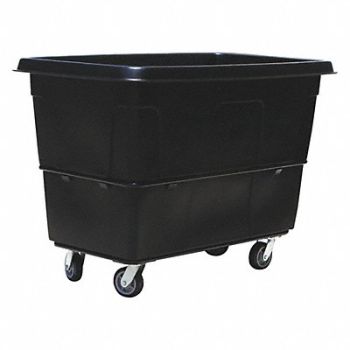 GRAINGER APPROVED Cube Truck MDPE Black 27.0 cu ft., 36FL04