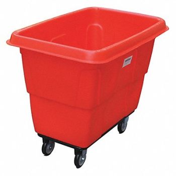 GRAINGER APPROVED Cube Truck MDPE Red 8.0 cu ft., 36FL08