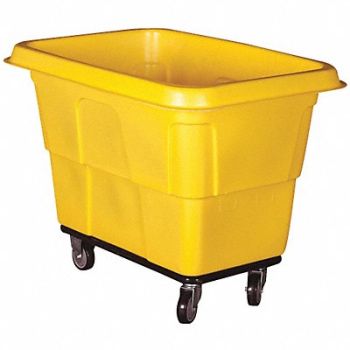 GRAINGER APPROVED Cube Truck MDPE Yellow 8.0 cu ft., 36FL12