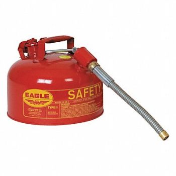 EAGLE Type II Safety Can 2-1/2 gal Red, 36FM26