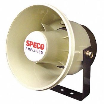 SPECO TECHNOLOGIES PA Horn Weatherproof 20W 6 In., 36H458