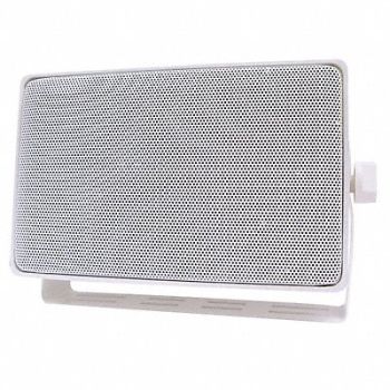 SPECO TECHNOLOGIES 3-Way Indoor/Outdoor Speaker 4 In White, 36H466
