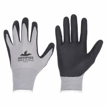 MCR SAFETY Coated Gloves 3/4 Dip 10-1/2 XL, 36H994