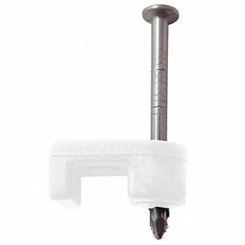 GARDNER BENDER Staples Light Duty White PK25, 36HV13