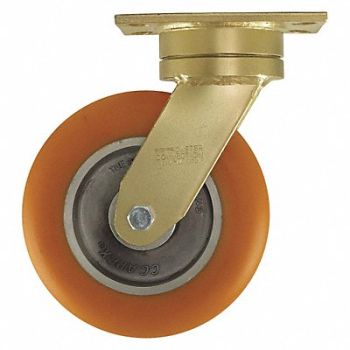 GRAINGER APPROVED Maintenance-Free Plate Caster Swivel, 36HW77