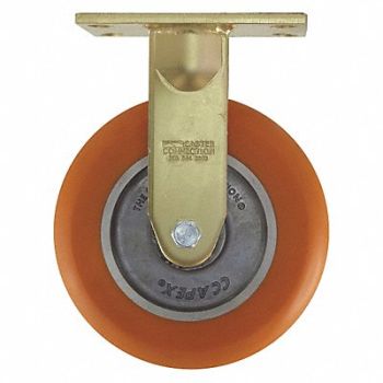 GRAINGER APPROVED Maintenance-Free Plate Caster Rigid, 36HW78