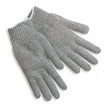 MCR SAFETY Knit Gloves 9-1/4 L Gray PR, 36J044