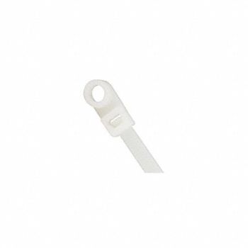 POWER FIRST Cable Tie Mountable 8 in Natural PK100, 36J190